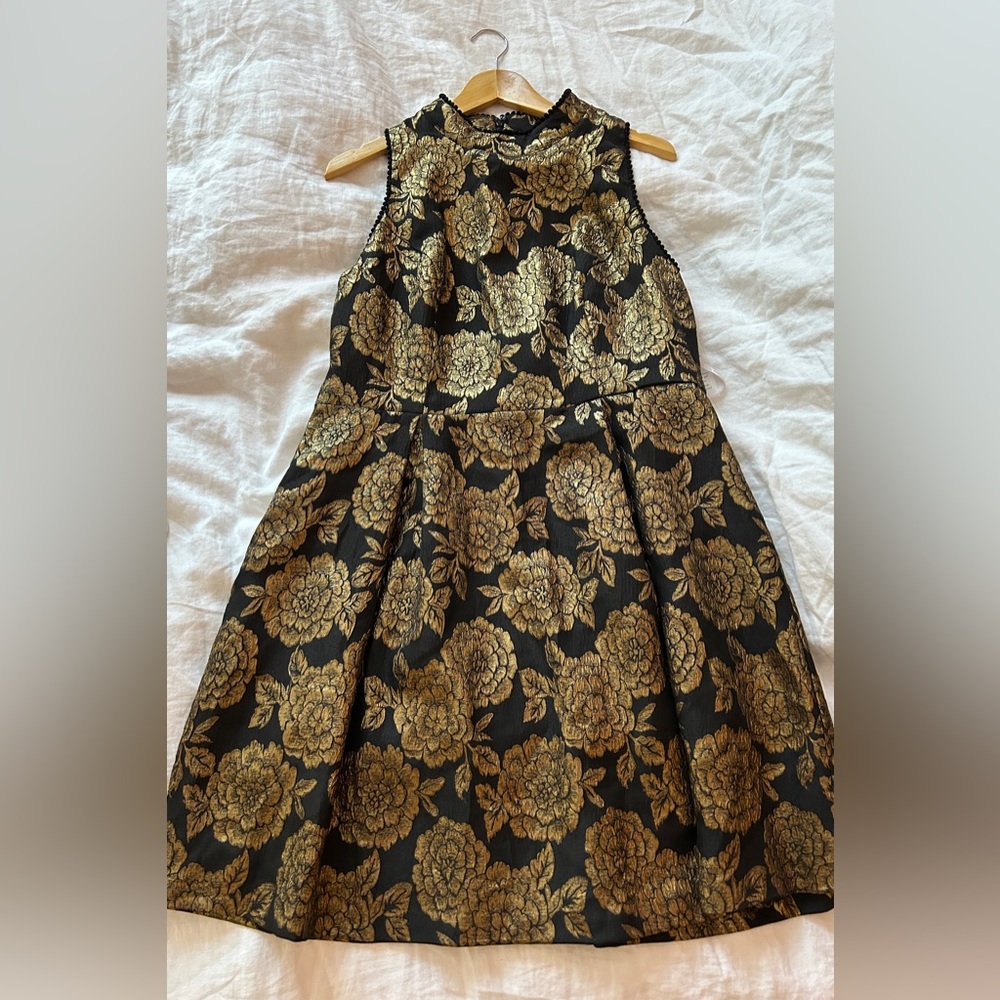 Nanette Lepore gold and black sleeveless dress - Brand new with tags
